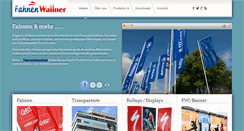 Desktop Screenshot of fahnen-wallner.at
